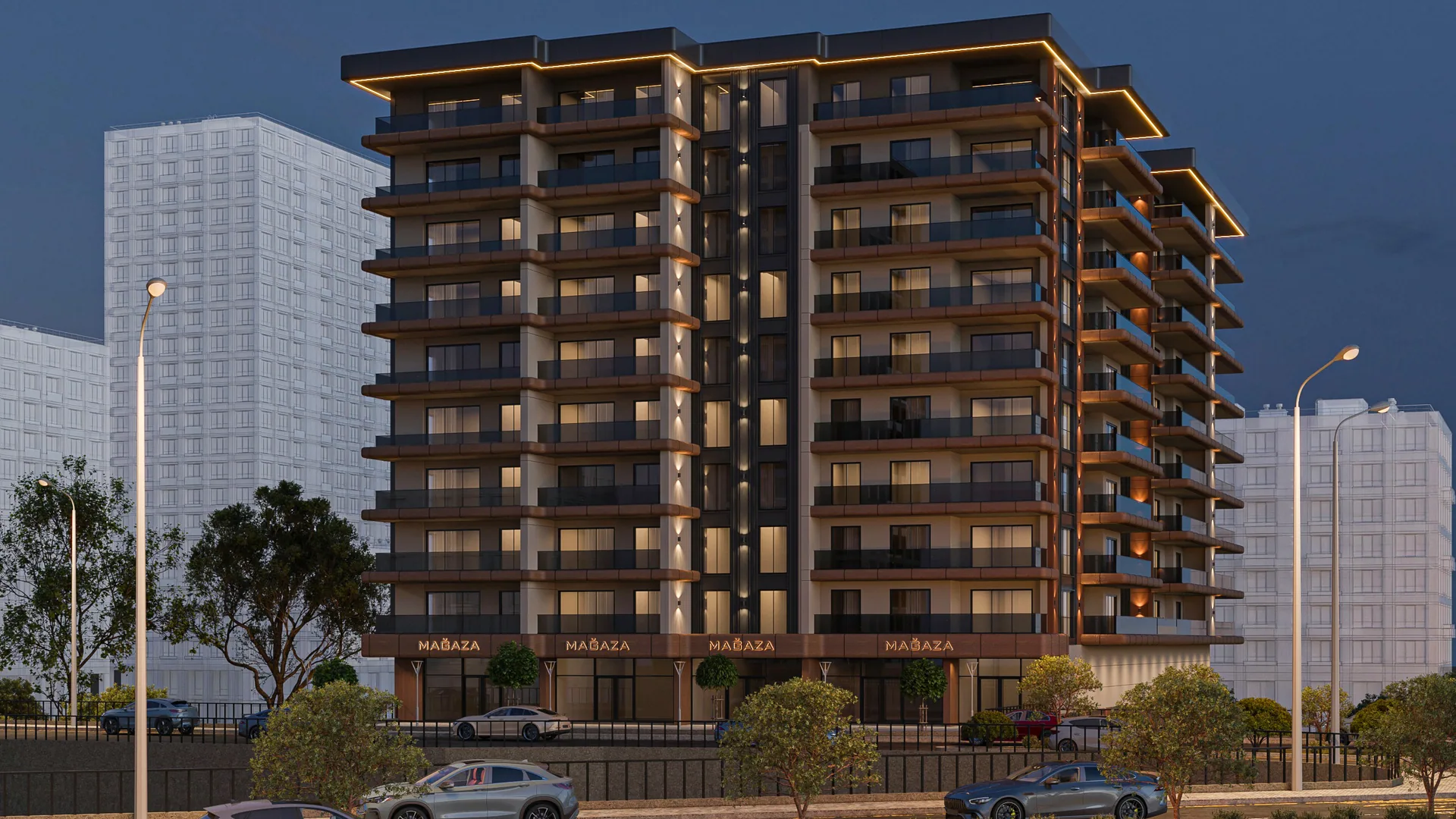 Nebioğlu Prime gece renderı — görsel 3