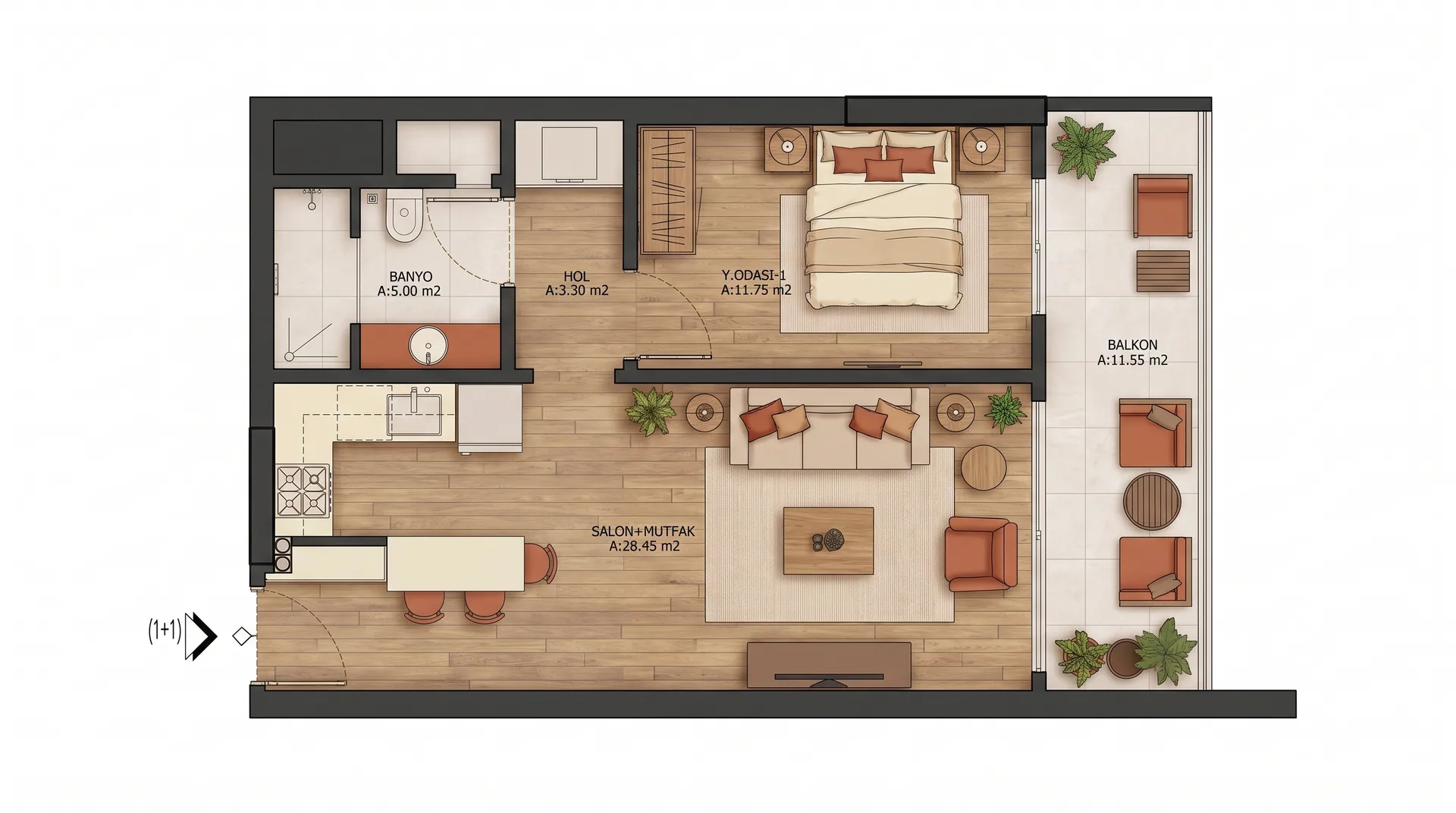 Nebioğlu Prime A Blok iç planı — görsel 1