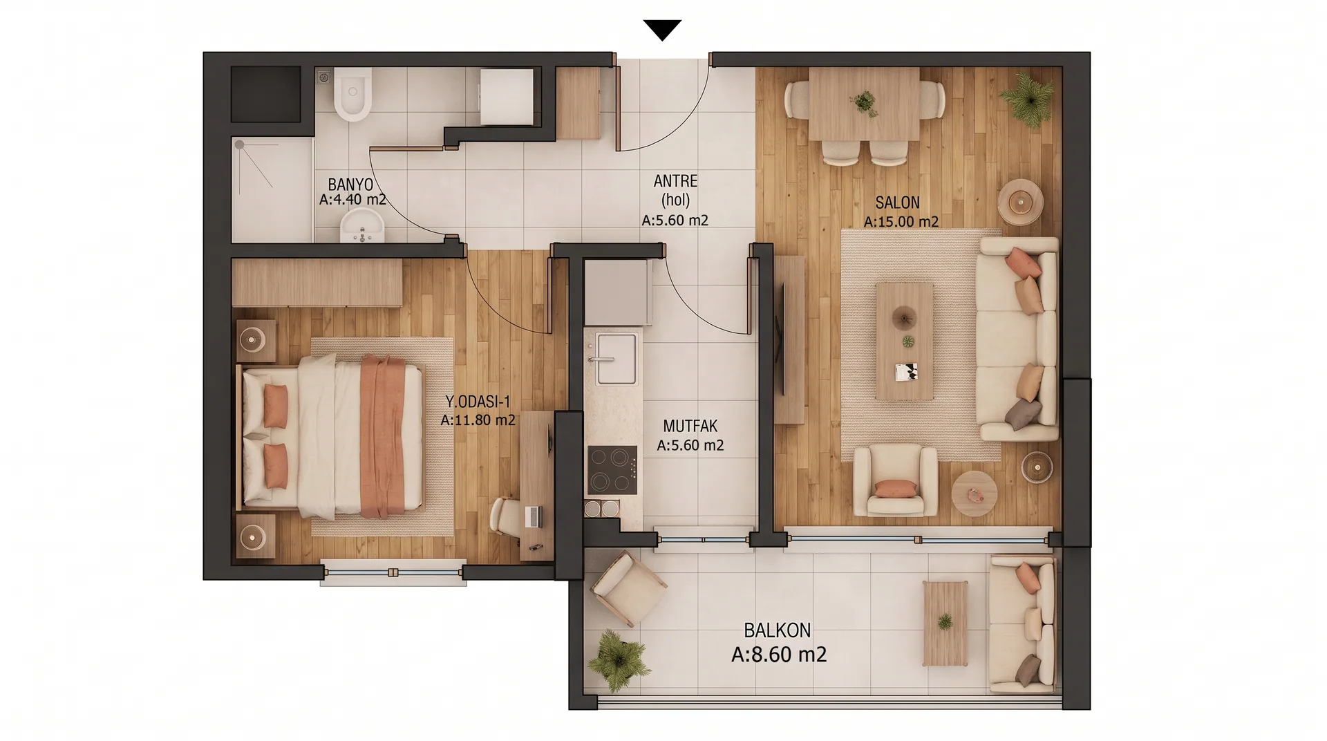 Nebioğlu Prime B Blok iç planı — görsel 1