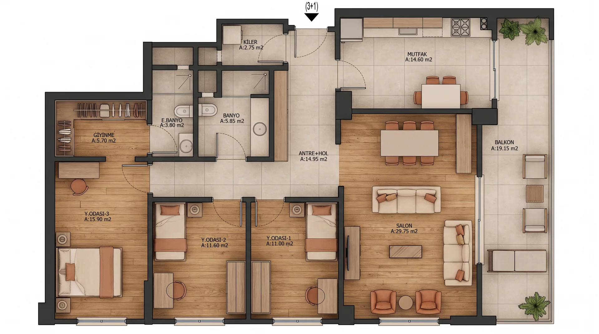 Nebioğlu Prime B Blok iç planı — görsel 4